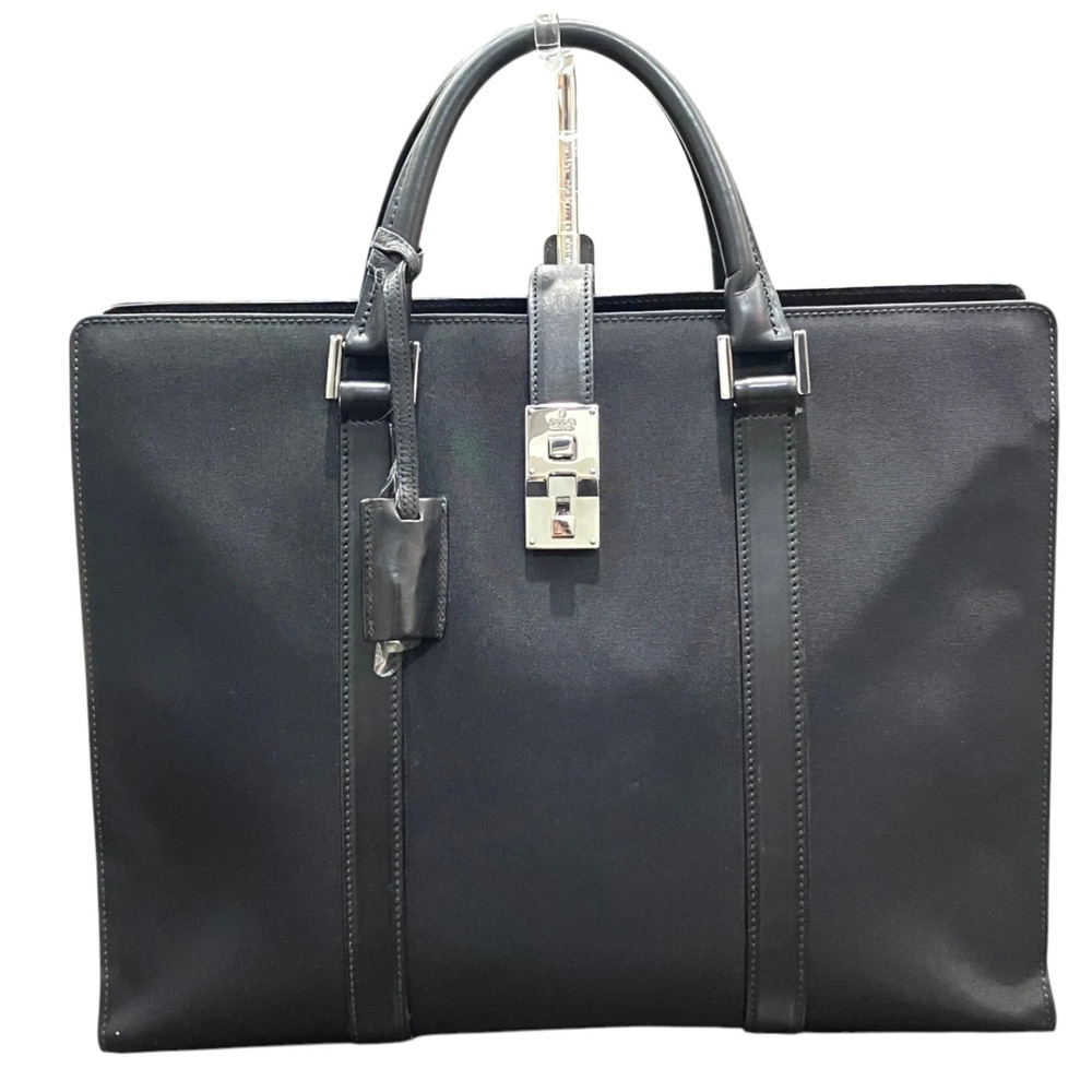 Gucci GUCCI Business Bag Canvas Leather 114262